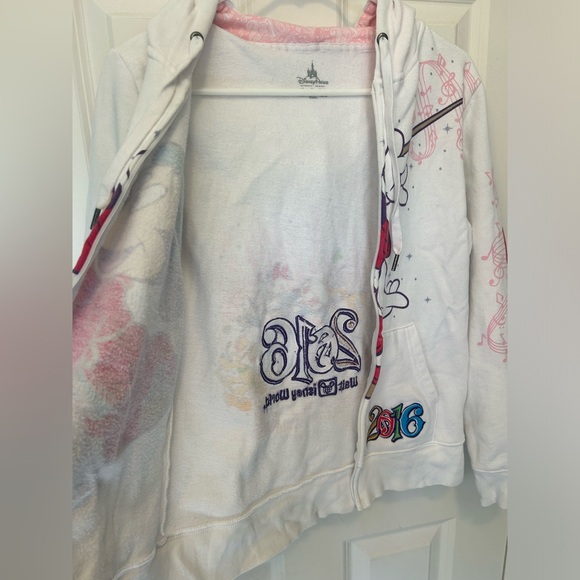 Disney Mickey Mouse Fantasia white sweatshirt 2016 - Picture 11 of 14